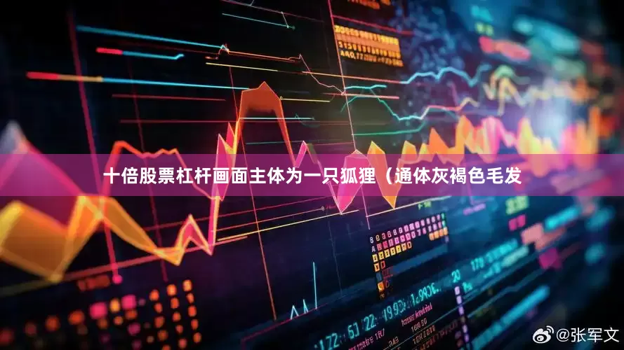 十倍股票杠杆画面主体为一只狐狸（通体灰褐色毛发