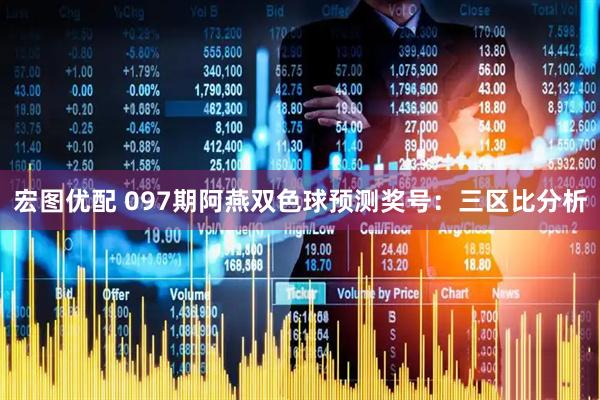 宏图优配 097期阿燕双色球预测奖号：三区比分析